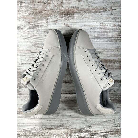 Men's Cole Haan GrandPro Topspin Dove/Silver Sleet Leather Sneakers Sz 8M EUC! - Picture 10 of 12